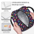 thumbnail image 3 of Pofeuu Skull rainbow color mushroom Print Lunch Bag for Adult Insulated Lunch Box,Leakproof Cooler Food Lunch Containers Reusable High Capacity Lunch Tote Bags-One Size, 3 of 6