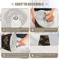 thumbnail image 4 of Ryvnso LED Bedside Table Lamp Mardi Gras Flowers Bedroom Desk Lamps Nightstand Lampshade M, 4 of 7