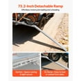 thumbnail image 4 of VEVOR Motorcycle Carrier, 400 lbs Capacity, Heavy Duty Aluminum Hitch Mount Rack with 73in Loading Ramp, Straps & Stabilizer, Scooter Dirt Bike Trailer Hauler, 4 of 9