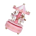 thumbnail image 3 of Caja de música Merry GO Round, carrusel, regalo de Navidad, boda, cumpleaños, decoración, color rosa, 3 of 14