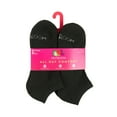 thumbnail image 6 of Fruit of the Loom All Day Comfort No-Show Socks for Women, Black, Sizes 4-10 (6-Pack), 6 of 6