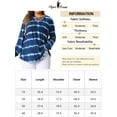 thumbnail image 5 of Agnes Orinda Plus Size Tops for Women Tie Dye Criss Cross V Neck Shirt Casual Basic Loose Fit Blouses, 5 of 5