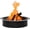 Round-36 inch, variant on NeoNiches 42 inch Fire Ring, Large Round Firepit Insert,Fire Pit Ring for Camping, Wood Burning Fire Pit for Yard,Garden,Outdoor Fireplace, DIY Fire Rings for Outside