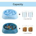 thumbnail image 6 of MateeyLife Slow Feeder Dog Bowls 2PCS, Non Slip Cat Food Bowls, Bloat Stop Maze Dishes, Interactive Feeder for All Breeds 2 Cup LightBlue&DarkBlue, 6 of 9