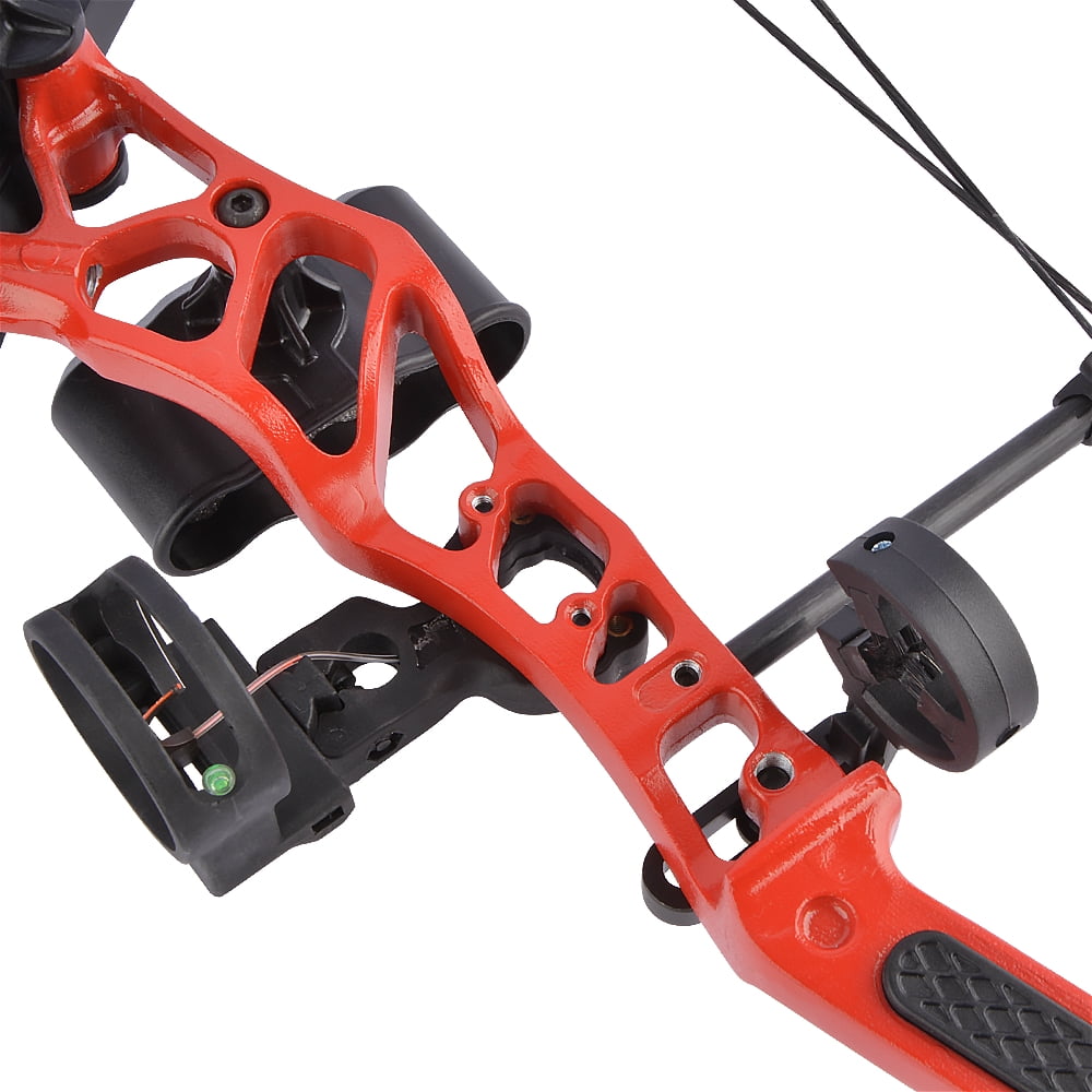 KAIMEI Compound Bow Package 14-40lbs Adjustable with 12 Pure Carbon Arrows 600 Spine, Halloween Pumpkin Target Papers, AMEpC Bow Bag for Hunting & Archery