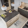thumbnail image 3 of Gray Black Wool Effect Wildflowers Kitchen Mat & Runner Rug Set of 2, 3 of 5
