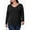 V Neck Black, variant on JYLFC Womens V-Neck T-Shirts Long Sleeve Tops Casual Basic Shirts, Black 2XL