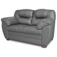 thumbnail image 3 of Love Seat de Piel Genuina ConfortoPiel  Toscana Gris Oxford, 3 of 8