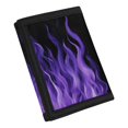 thumbnail image 2 of CHAQLIN Purple Flame Print Children's Wallet for Sports, Polyester Trifold Card Wallet with Slim Velcro Teen Wallet, 2 of 7