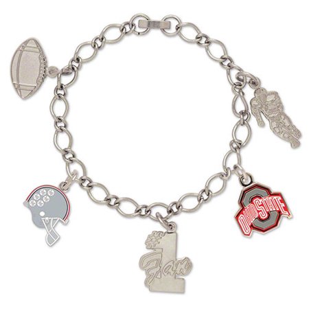 Ohio State Buckeyes 5 Charm Bracelet