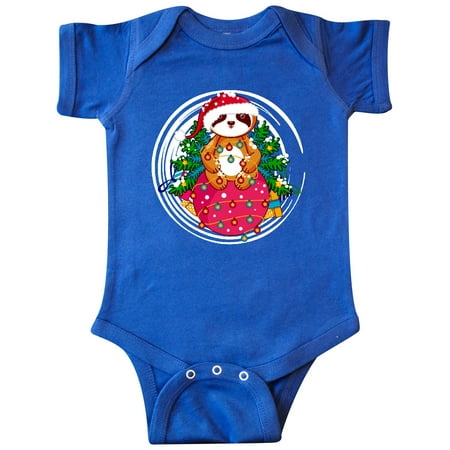 

Inktastic Christmas Sloth Gift Baby Boy or Baby Girl Bodysuit