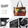 thumbnail image 3 of Balery Western French Bulldog Cowboy Beach Travel Bag - Water-Resistant, Large Capacity Lightweight Tote with 7 Pockets for Women and Men - Perfect for Beach, Pool, Gym, and Travel, 3 of 7