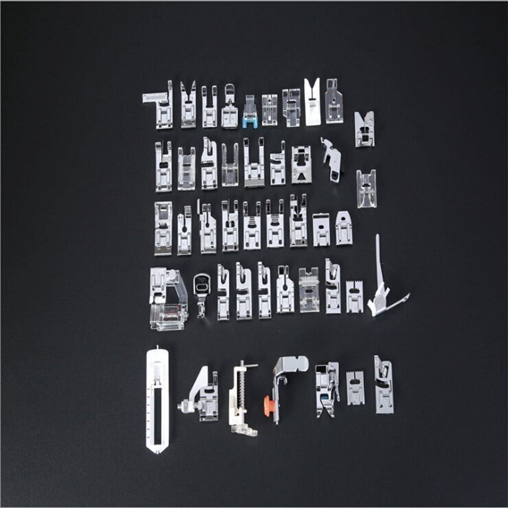 Sewing Machine Needle Threader Machine Domestic Sewing Feet Foot 45PCS Presser Set ArtsCrafts & Sewing