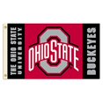 thumbnail image 1 of NCAA Ohio State Buckeyes 2-Sided 3 x 5-Feet Flag with Grommets, Team Color,, 1 of 1
