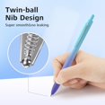 thumbnail image 2 of wqlpp-Fine Point Gel Pens: 0.5mm Retractable Black Ink 6ct Smooth Writing No Bleed with Aesthetic Gradient Color Pen Barrel for Journaling Note Taking Sketching, 2 of 4