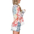 thumbnail image 2 of DYMADE T-shirt à Manches Longues Col Rond Mode Été pour Femmes Haut Décontracté Ample, 2 of 4