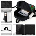 thumbnail image 4 of Ship Geometry Dash Backpack Casual Daypack School Bag Backpack Satchel Rucksack Shoulder, 4 of 5