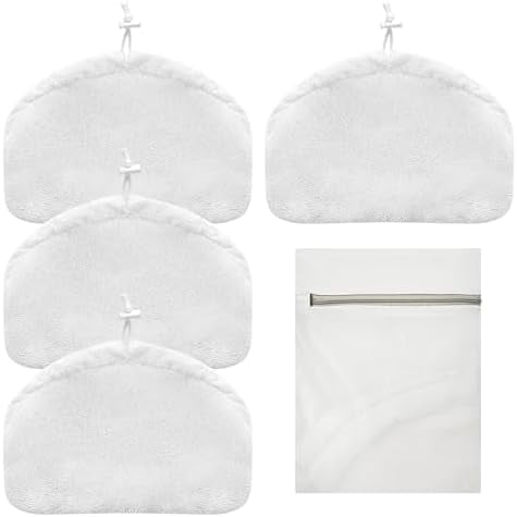 4 Pack Steam Mop Pads Compatible with Kenmore SM2060 S200 Series Steam Mop and Bissell Powerfresh Steam Mop, Widely Compatible Washable Steam Mop Replacement Pads for Scratchfree Floor Cleaning