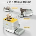 thumbnail image 5 of Extra Large Stainless Steel Litter Box with Lid & Scoop, Enclosed Metal Kitty Litter Box with Step, Front Entry Top Exit, Odor Control, Anti-Leakage, Non-Sticky, Easy Cleaning, 5 of 7