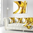 thumbnail image 3 of Designart Bright Gold Texture Pattern - Abstract Throw Pillow - 16x16, 3 of 5
