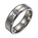 thumbnail image 2 of Anillos para mujer, regalos para mujer, su belleza, su bestia, anillo de pareja, anillo de acero de titanio, regalo de San Valentín, anillo de moda, 2 of 2