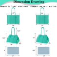 thumbnail image 3 of Bolso Playero Tipo Tote QOGiR Neopreno VERDE CLARO Y AZUL Talla Extra Grande, 3 of 7