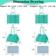 thumbnail image 3 of Bolso Playero Tipo Tote QOGiR Neopreno VERDE CLARO Y AZUL Talla Extra Grande, 3 of 7