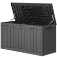 thumbnail image 6 of Uforic Outdoor 80 Gallon Lockable Deck Box, Waterproof for Patio,Dark Gray, 6 of 8