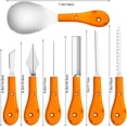 thumbnail image 3 of Ensemble de Sculpture de Citrouilles d'Halloween, Outils en Acier Inoxydable Professionnels et Robustes, Ensemble de Sculpture de Citrouilles avec Étui de Transport (7 Pcs), 3 of 6