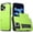Green, variant on Dteck Case for iPhone 16 Pro Max,Heavy Duty Protective Dual Layer Shockproof Hidden Card Slot/ Holder Slim Wallet for Women&Men,Black