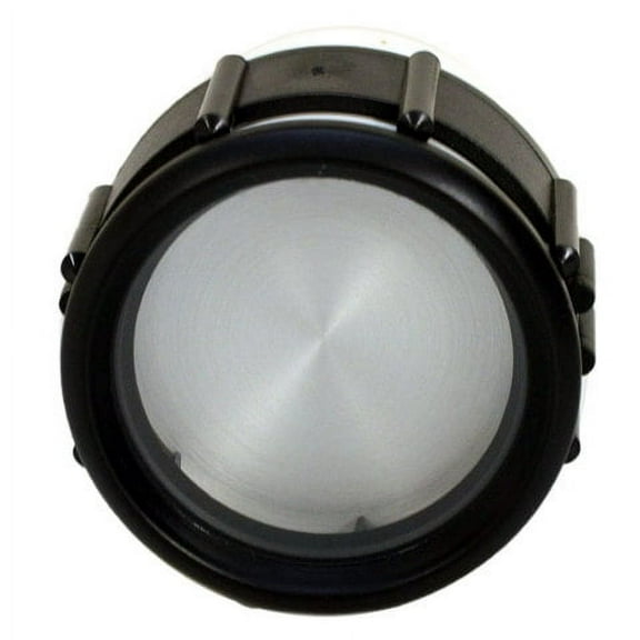 Faria  Boat Blank Gauge Filler | Black / Silver 2 Inch Marine