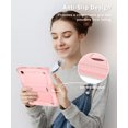thumbnail image 3 of Allytech Galaxy Tab A8 10.5" Case X200 205 207, Rugged Military Grade Protection Shockproof Build-in Kickstand Kids Friendly Case Cover for Samsung Galaxy Tab A8 10.5-Inch 2020 SM-X200, Rosegold, 3 of 8