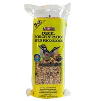 3-D Pet Products Deck Porch and Patio Wild Bird Food Block, Dry, 16 oz. Block, 1 Pack