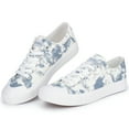 thumbnail image 4 of JENN ARDOR Women's Canvas Sneakers Low Top Shoes Clearance Women Shoes Blue Print Size 7, 4 of 8
