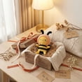 thumbnail image 5 of 8 Inches Cute Purple Cartoon Bee Plush Doll, Soft Fluffy Stuffed Animal Toy With Adorable Expression, Perfect Cuddly Companion For Comfort, Playtime And Bedroom Decoration For, 5 of 6