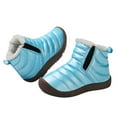 thumbnail image 2 of Awdenio Girls Boots Rubber Sole Snow Children Cotton Shoes Fleece Hiking Boots Waterproof Outdoor, 2 of 6