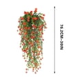 thumbnail image 5 of Kafsov Artificial Hanging Flower Vines - Lifelike Chlorophytum Plastic Plants - No Daily Care Required - Easy to Clean - Perfect for Indoor Décor Red, 5 of 5