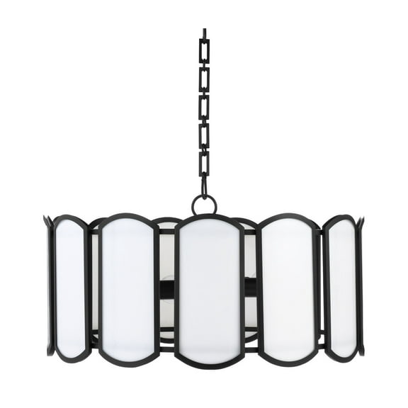 Quorum International 824-5 Warwick 5 Light 25" Wide Multi Light Pendant - Black
