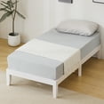 thumbnail image 4 of Ktaxon 12" Deluxe Wood Platform Bed Frame, Twin Bed Frame, Mattress Foundation, White Finish, Twin, 4 of 7