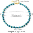thumbnail image 6 of Pure Turquoise Stone Necklace And Pure Turquoise Bracelet,Set Of 2, 6 of 7