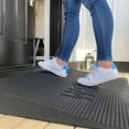 thumbnail image 3 of EZ-ACCESS TRANSITIONS 2.5" Rectangular Angled Welcome Entry Mat, Black, 3 of 6