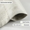 thumbnail image 4 of DriftAway  Blackout Linen Textured Solid Basic Room Darkening Thermal Insulated Tie Up 45"x63" - Light Linen, 4 of 6
