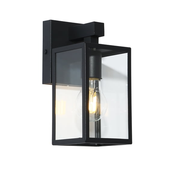 Orlan 1 -Light 9.3-in H Matte Black Hardwired Outdoor Wall Light