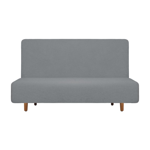 Stretch Sofa Bed Cover, Couch Slipcover Fit Length 75"-83", Light Gray