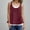 Wine, variant on Rciityk Tank Top for Women Summer Crew Neck Sleevelss Tunic Casual Loose Fake Two Solid Color Flowy Shirts Clothes
