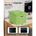 thumbnail image 3 of Organizador de archivos portátil Storage Box Oterri, paquete de 2, verde, 3 of 6