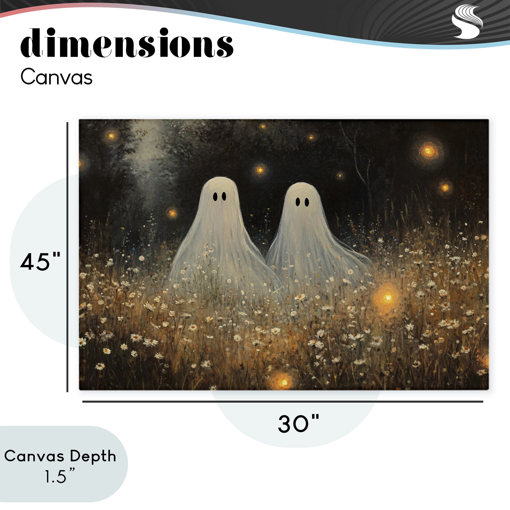 Stupell Industries Ethereal Ghost Twins Canvas Wall Art, design by Jacky Ngan