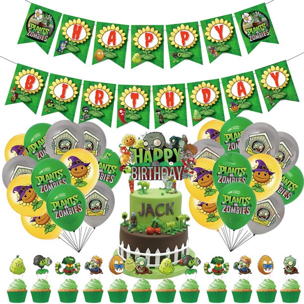 Kit de globos para fiestas Plants Zombies, 38 unidades con globos de látex