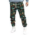 thumbnail image 1 of Styesk Men's Pants Men's Sports Pants Tapered Running Exercise Pants Drawstring Running Pants Printed Pants, 1 of 4