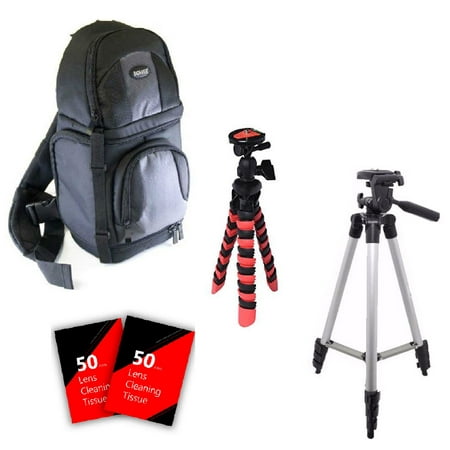 Tall Tripod, Flexible Tripod, BackPack and More for Canon Eos Rebel T2i T3 T3i T5 T5i T6 T6i 60D 70D 80D and All Canon Digital